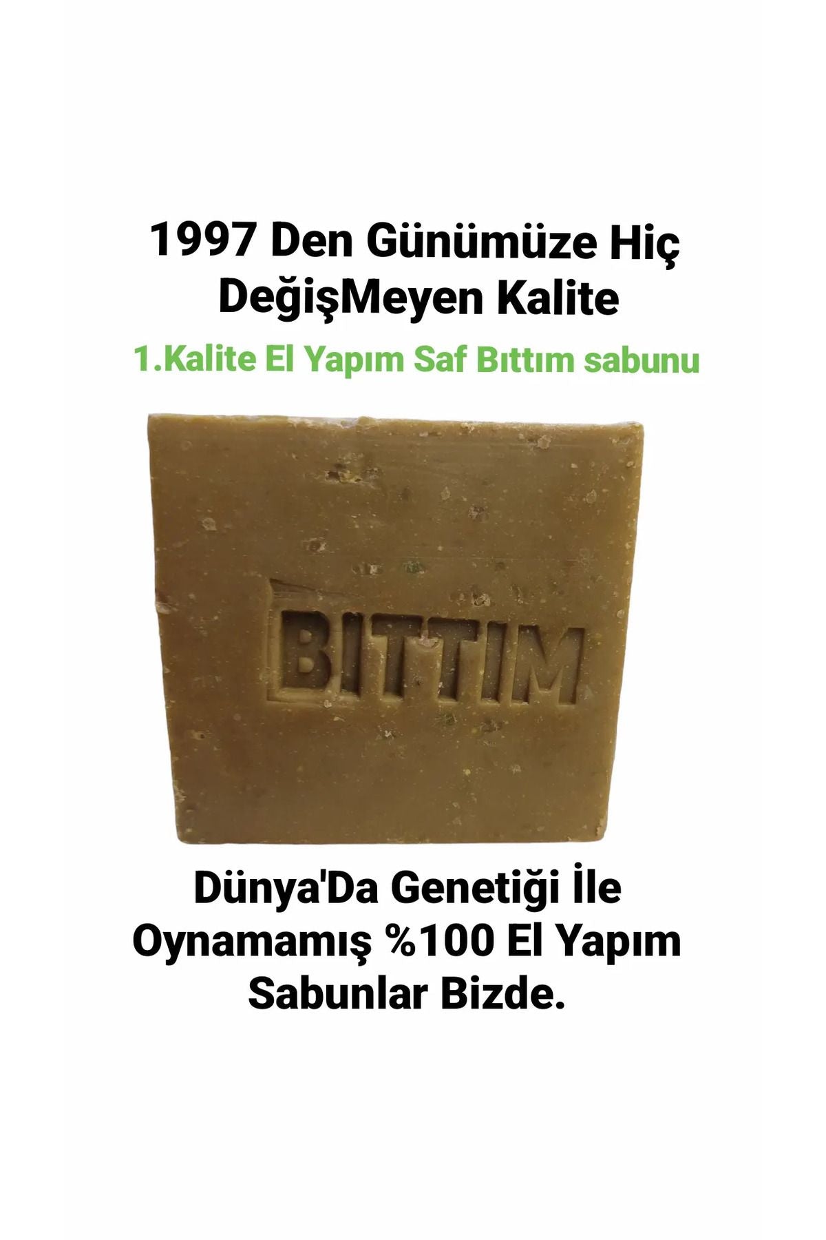 Handgemachte natürliche Bıttım-Seife – Haar- und Hautpflege (140–150 g)
