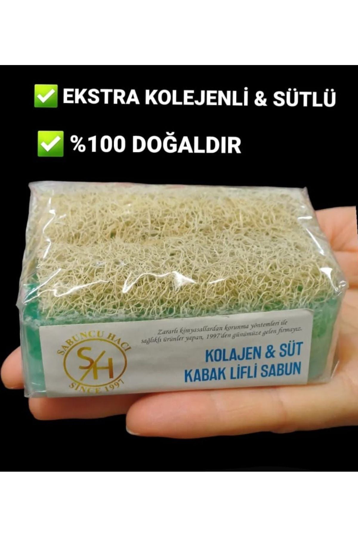 Kabak Lifli Kolejenli Ekstra Kolejenli &sütlü Coljenli sabun (100- 110 ) gr