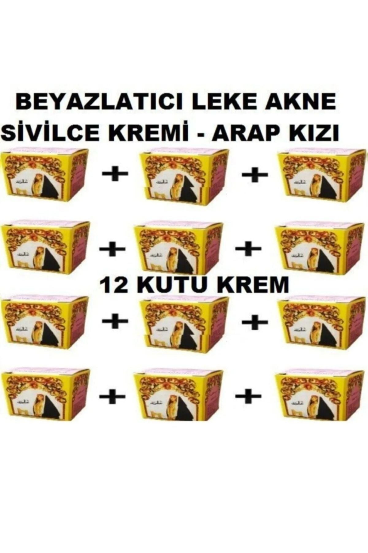 Arap Kızı Kremi Pembe 12 Adet