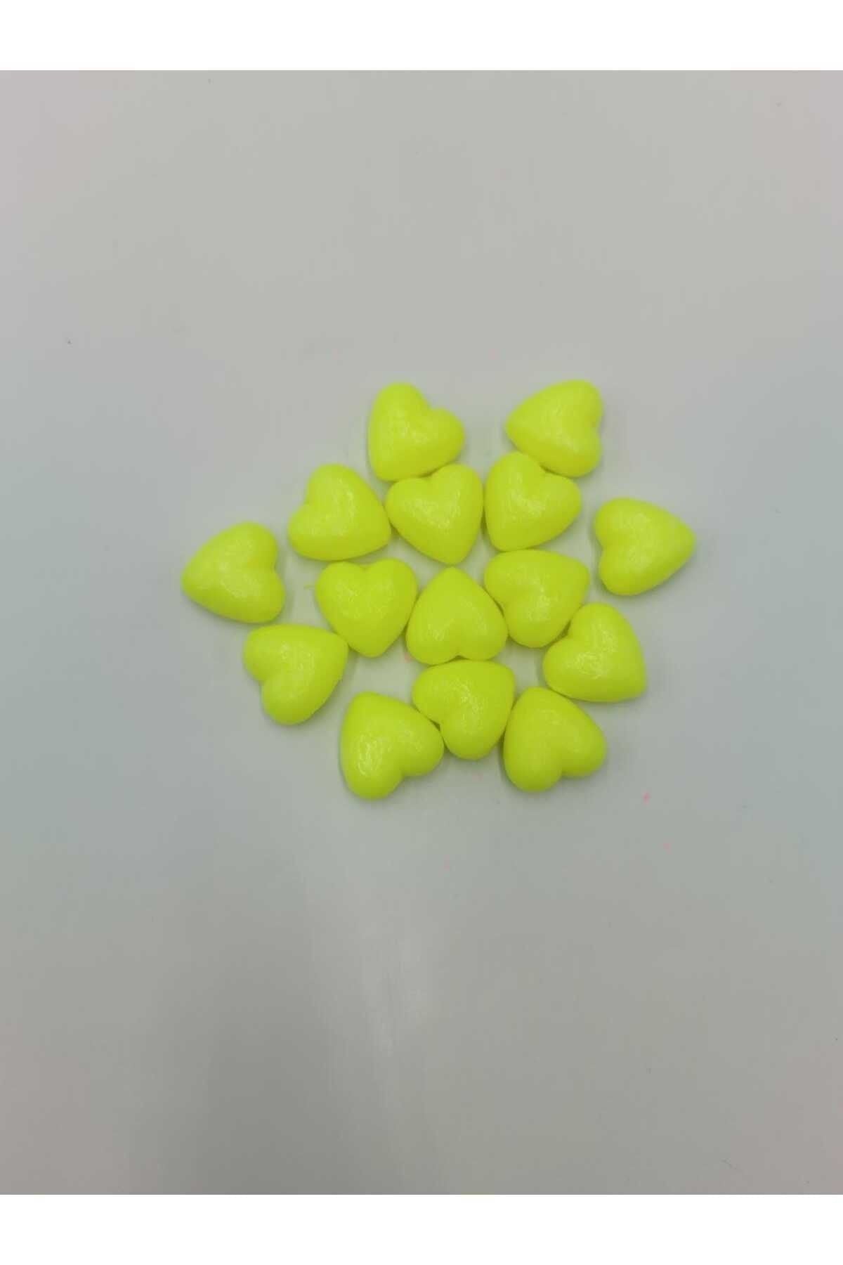 Mini Kalp Dekoratif Kokulu Sabun, Sarı Kalpli Sabun ( 7 Adet)