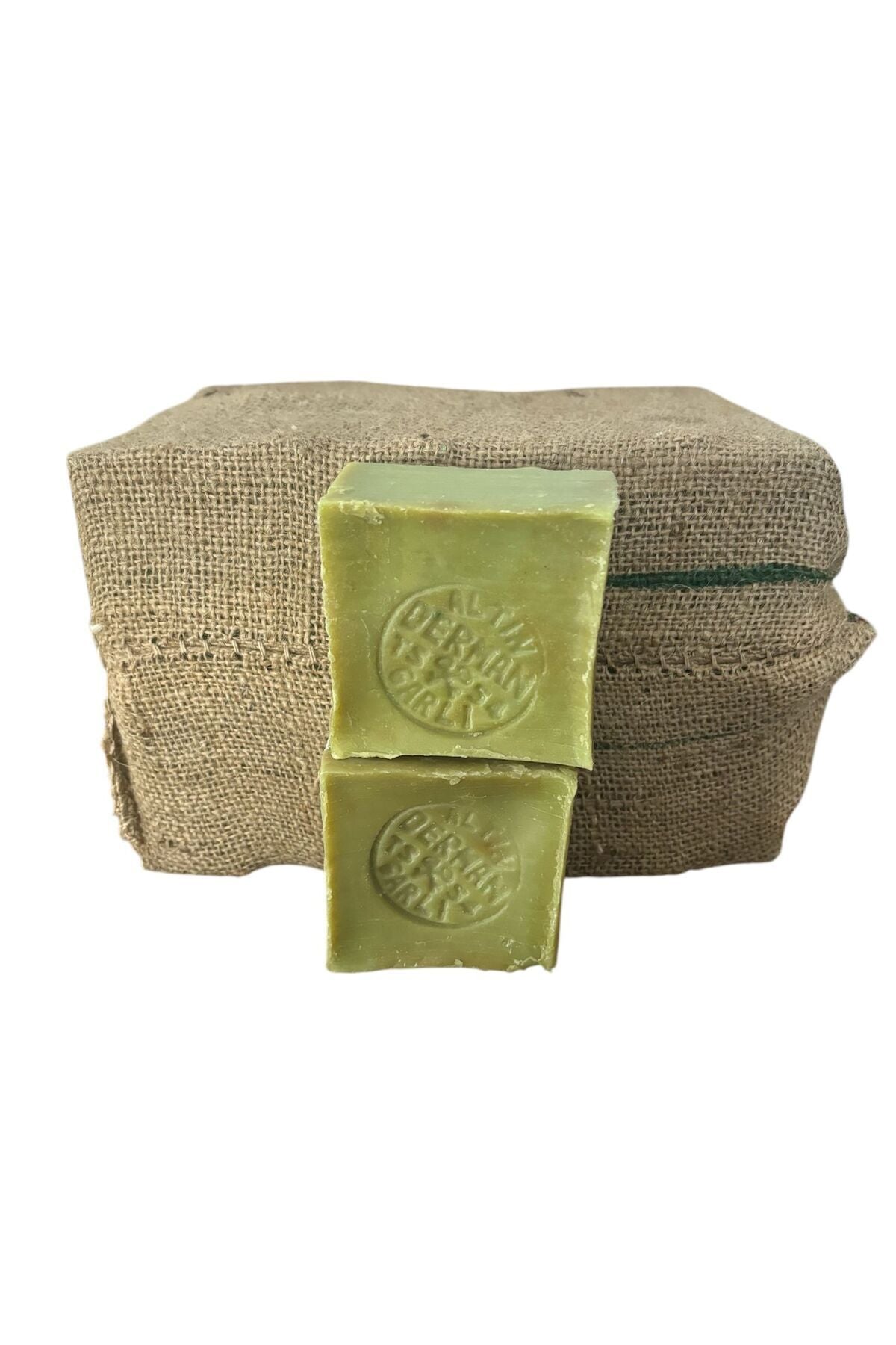 Handgemachte natürliche Olivenöl-Knoblauch-Seife (Telis Bag Soap) in 4–4,5 kg (24 Formen) erhältlich