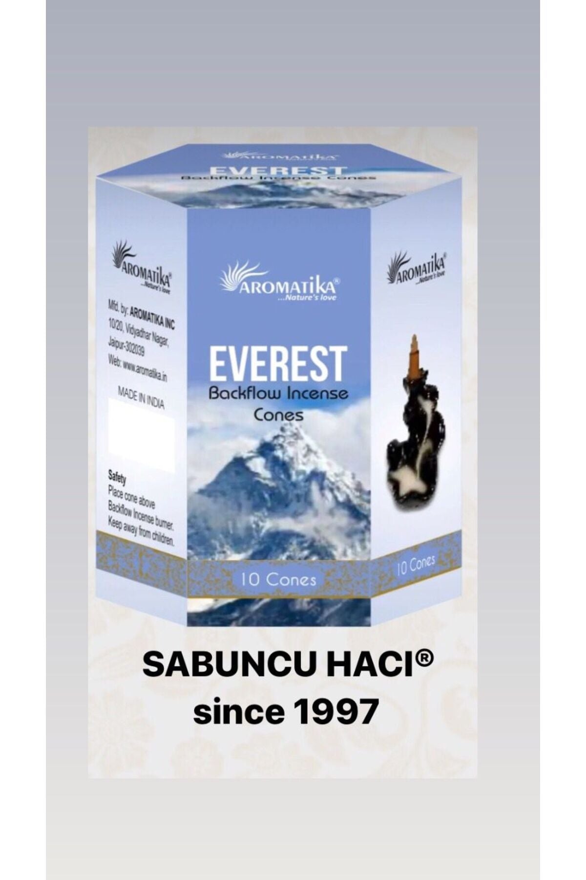 SABUNCU HACI ®? Everest / 10 Adet Geri Akışlı Tütsü Backflow Cones 10 PCS Geri Akış Tütsü