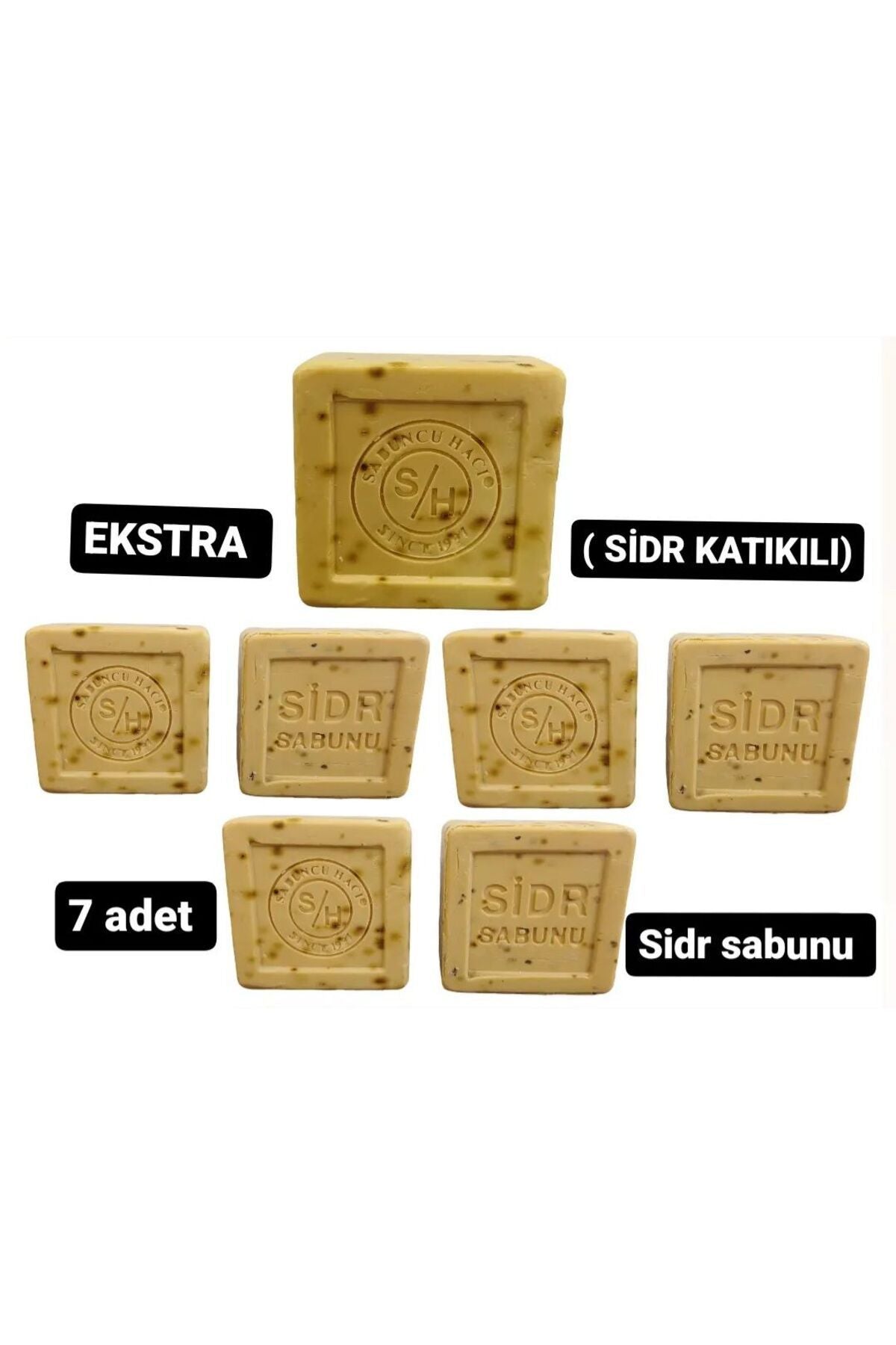 Es-sidre Original Sidr Sidir Seife, natürliche Kräuter, spirituelle Therapie, Moschus (Arabische Kirsche), 7 Stück