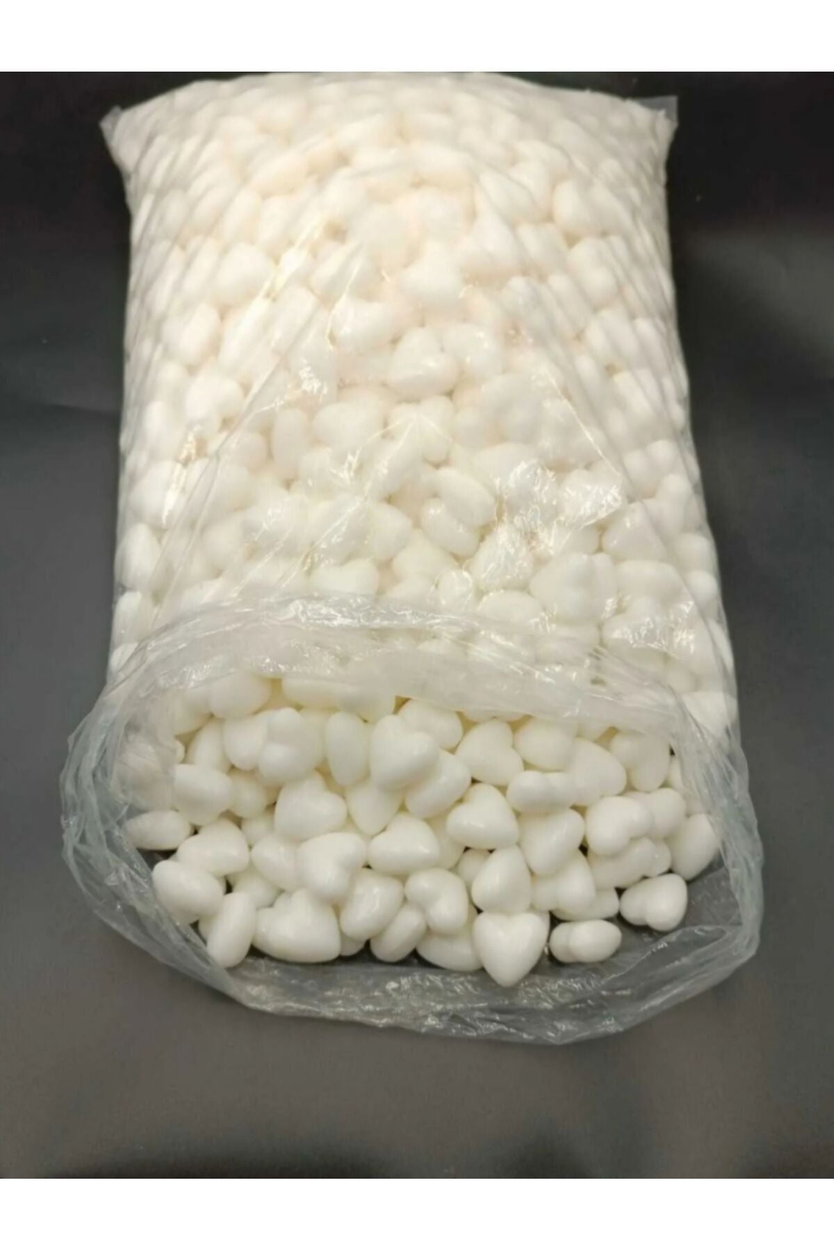 Mini Kalp Dekoratif Kokulu Sabun, Beyaz Kalpli Sabun (500 gr )