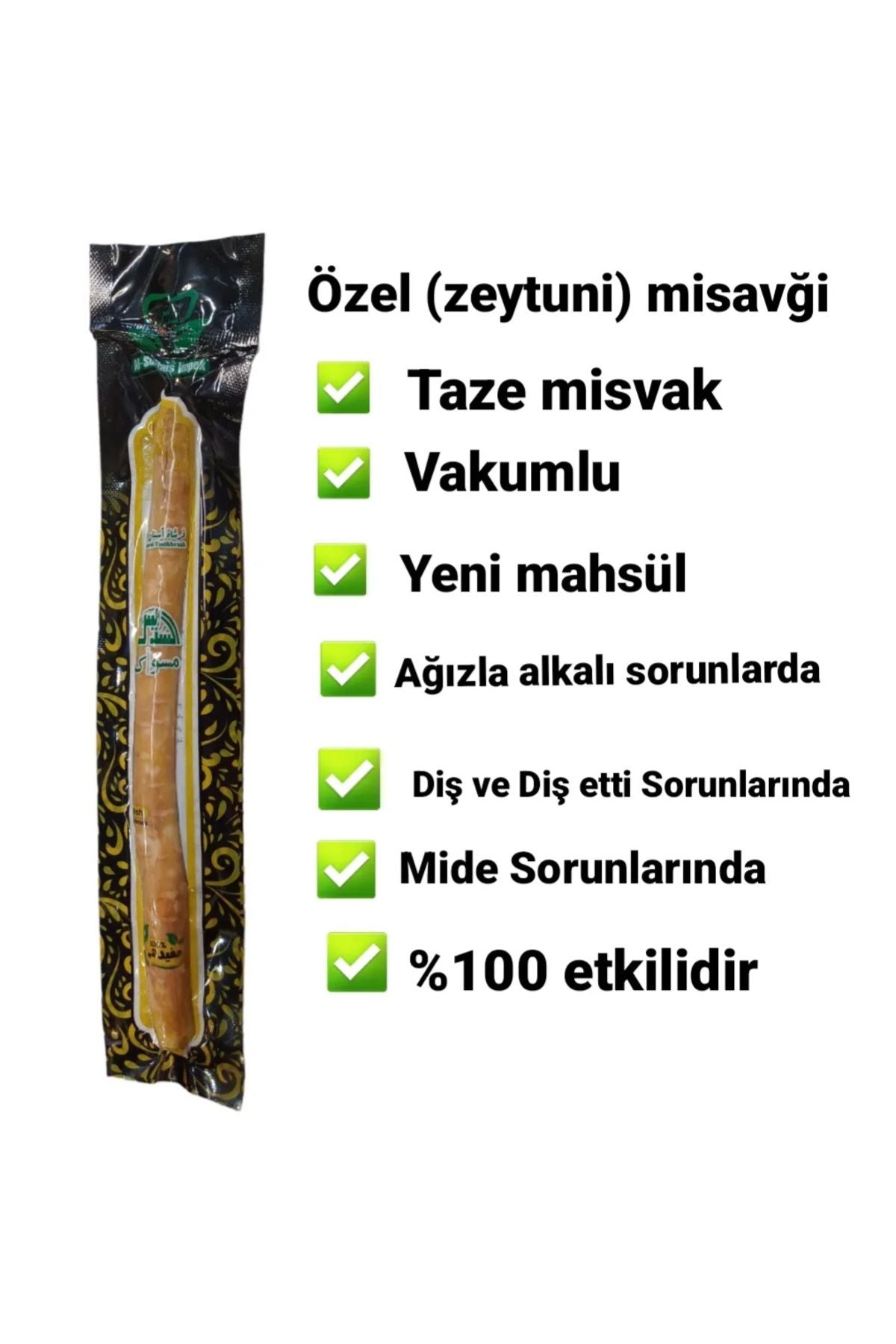 Taze misvak-vakumlu taze misvak ( zeytuni misavği)