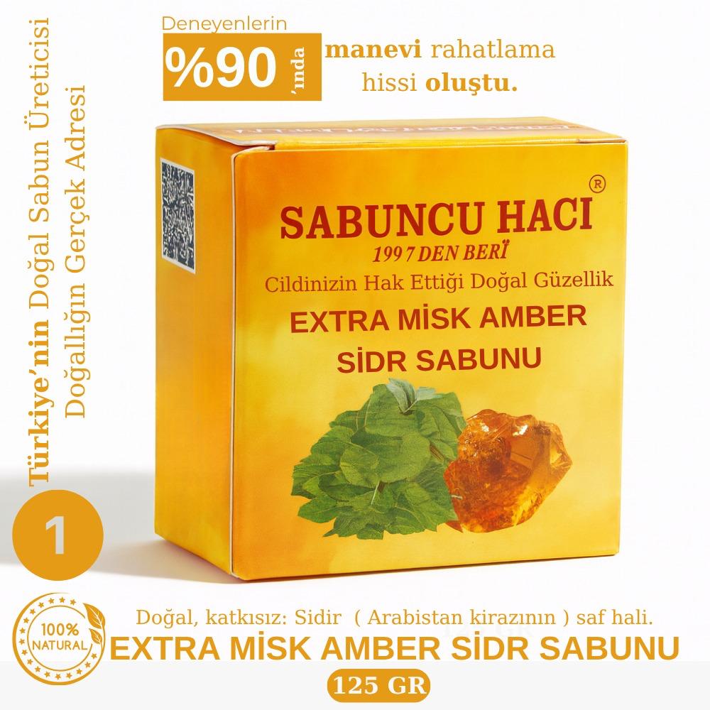 Extra misk amber Sidr sabunu 125 gr