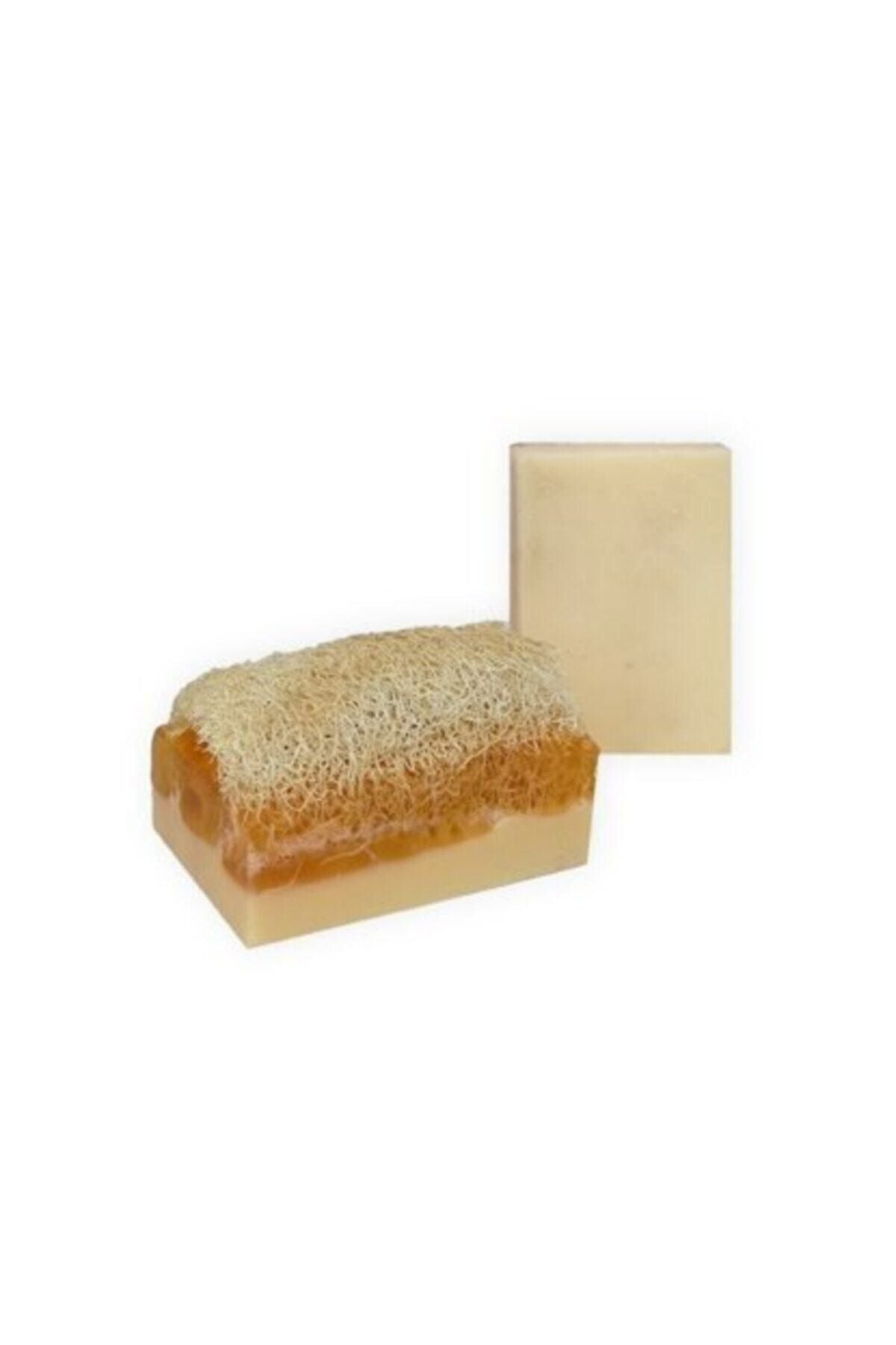 %100 El Yapımı Doğal Kabak Lifli Ballı Eşek Sütü Sabunu - 120 gr