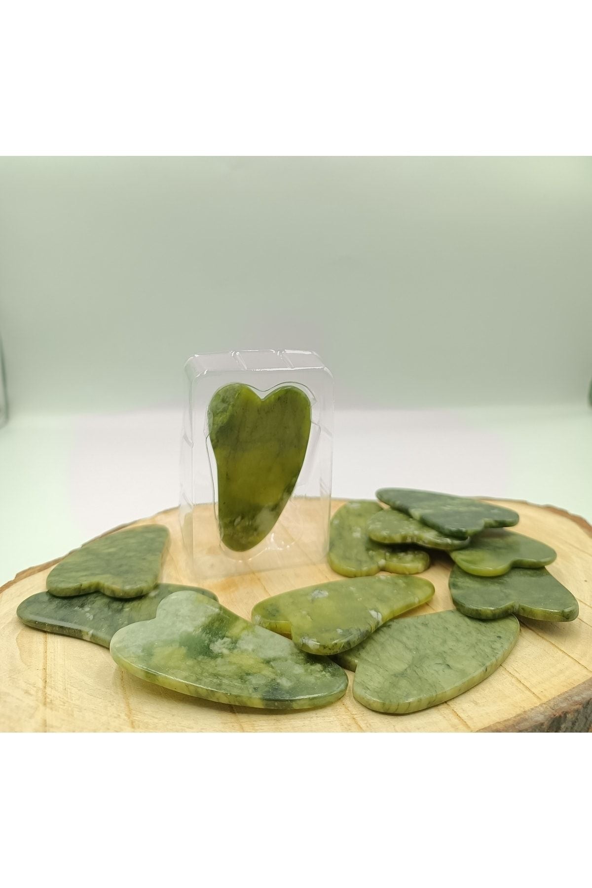 SABUNCU HACI ®? %100 Doğal Kalp Gua Sha Taşı