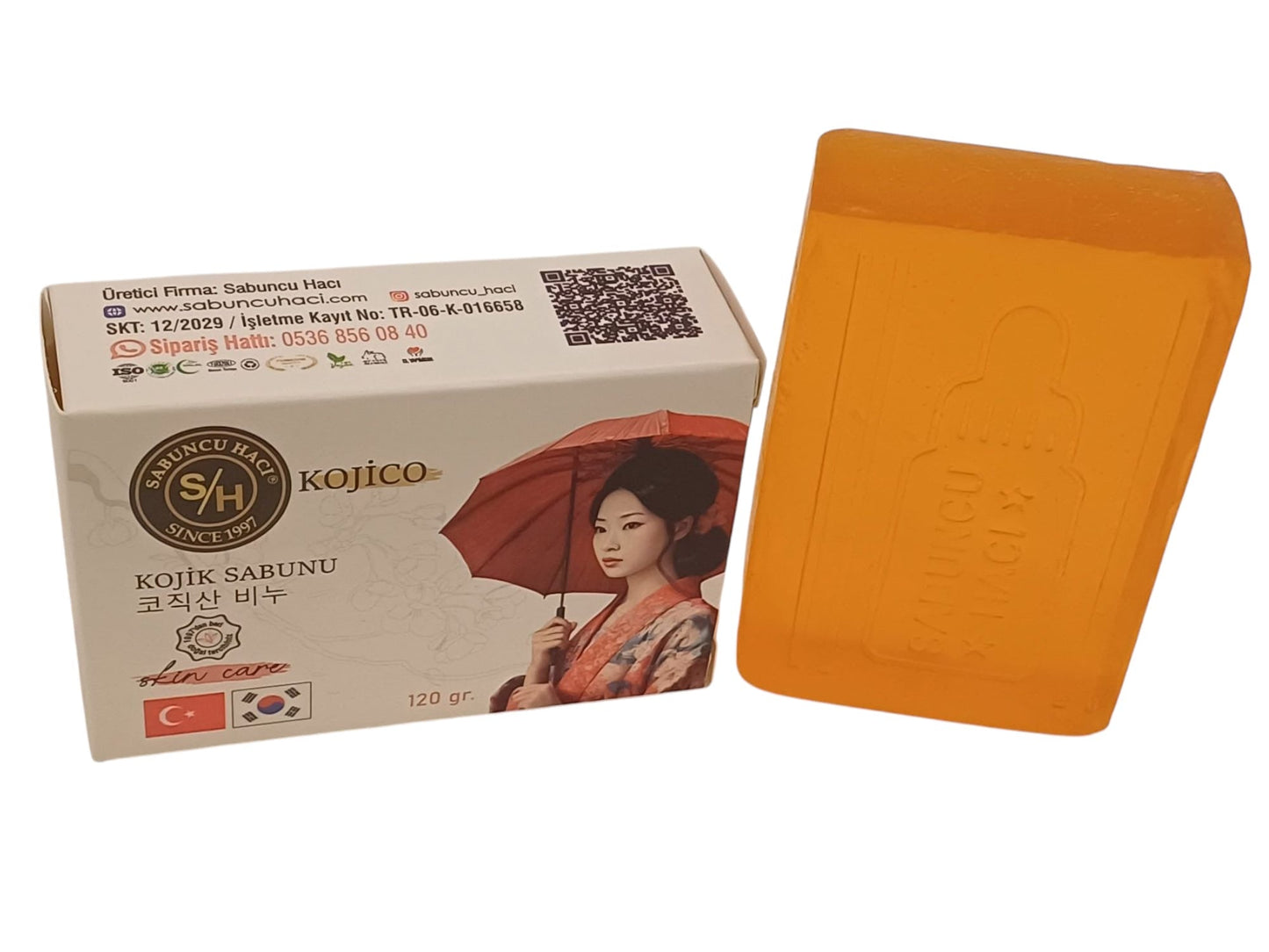 Kojiso Kojic asit sabunu, zerdeçal ve Kojic asit etkisi leke karşıtı Kojic asit sabunu