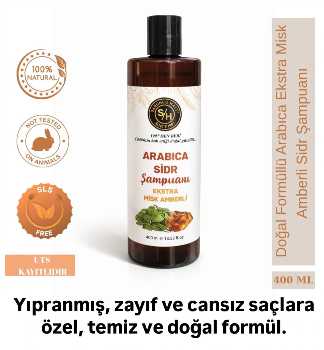 Arabica Sidr Şampuanı – Ekstra Misk Amberli (400 ML)