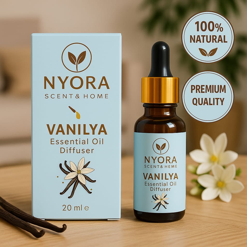 NYORA Vanilya Essential Oil Diffuser – 100% Doğal Ferahlık