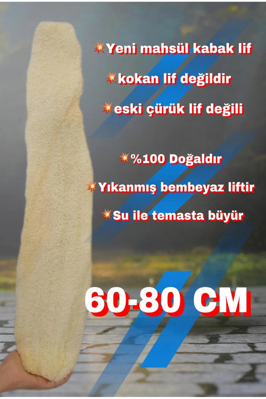 Kese Hamam Kesesi Kabak Lifi 60-80 Cm ham Kabak Lifi Işlenmemiş Kabak lifi