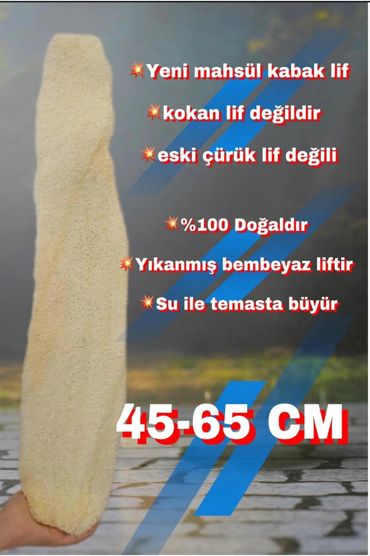 Kese Hamam Kesesi Kabak Lifi 45-65 Cm ham Kabak Lifi Işlenmemiş Kabak lifi