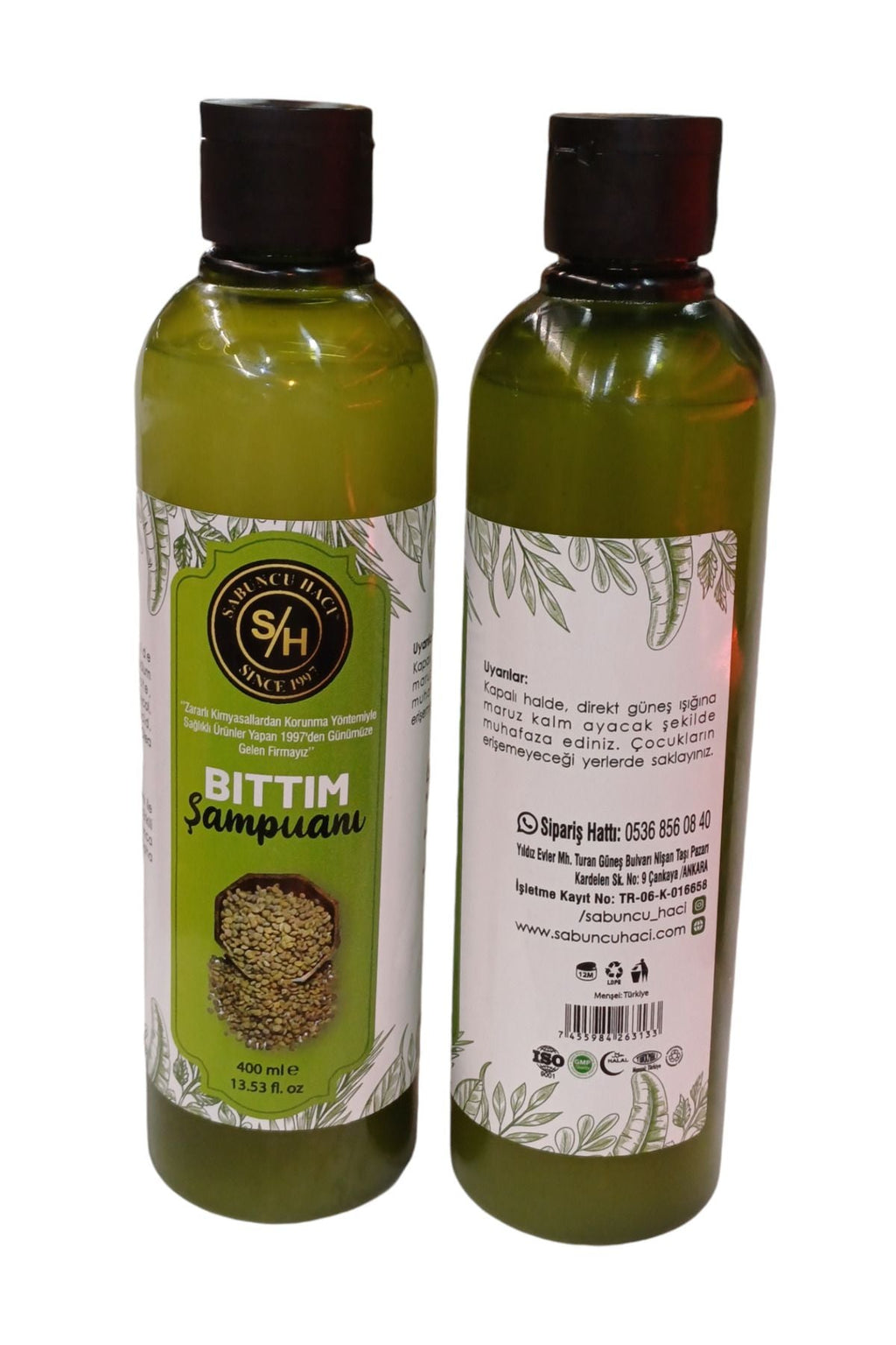 Bitkisel Doğal Bıttım Şampuanı (400 ml)