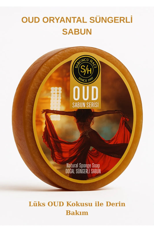 Oud oryantal ( Batık Ve Çilek Bacak Onarımına Yardımcı ) Doğal Süngerli Sabun 130-140 gr
