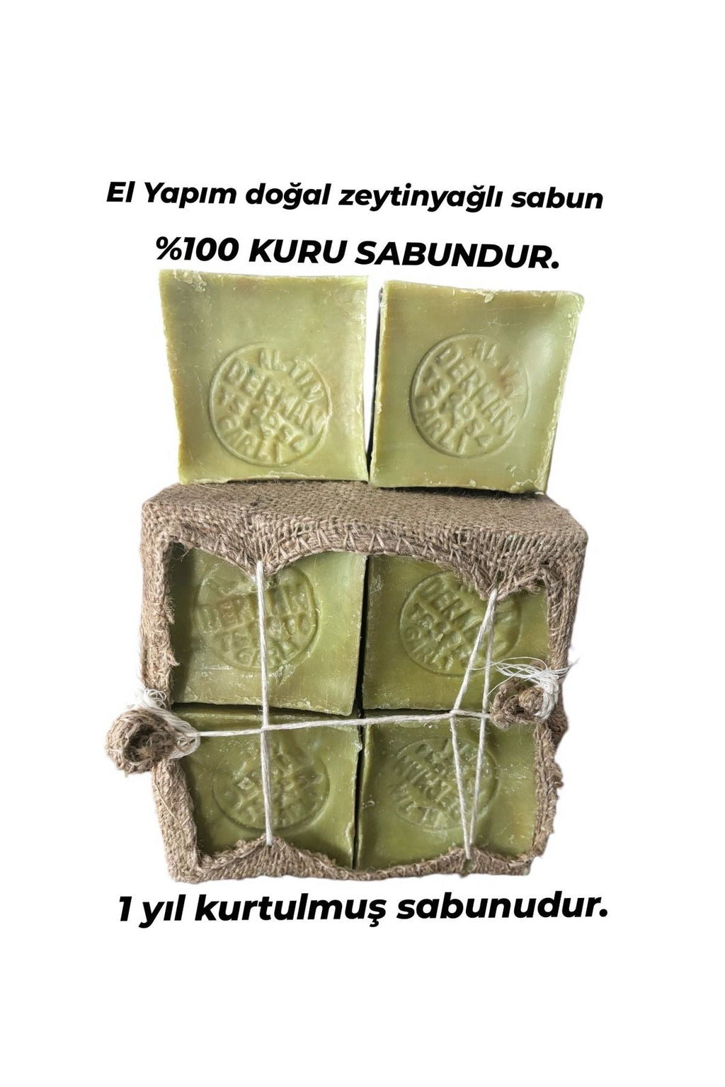 Handgemachte natürliche Olivenöl-Knoblauch-Seife (Telis Bag Soap) in 4–4,5 kg (24 Formen) erhältlich