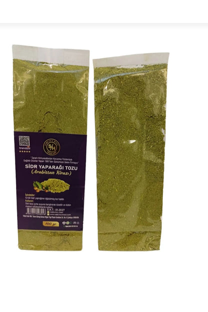 Es-Sidre 1.Kalite Sidr Tozu Sidir Yaprağı ( Arabistan Kirazı) Tozu 100 Gr