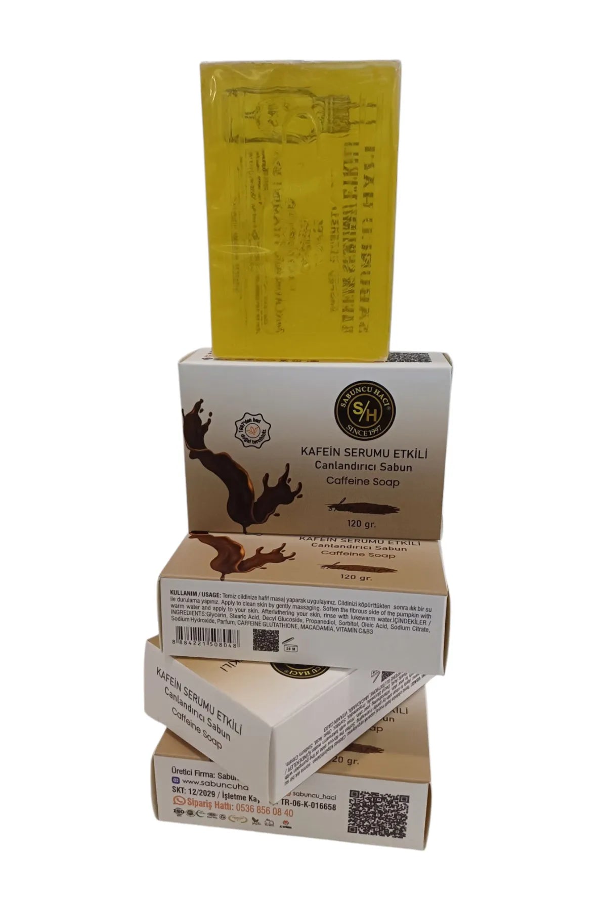 Wake up Yüz Temizleme Barı,ekstra kafein Serumu Etkili yüz şişkinlik azaltıcı sabun 120 gr