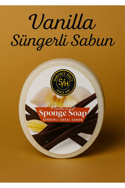 Sabuncu Hacı Vanilla Özlü Doğal Süngerli Sabun – 130-140 g