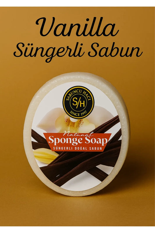 Sabuncu Hacı Vanilla Özlü Doğal Süngerli Sabun – 130-140 g