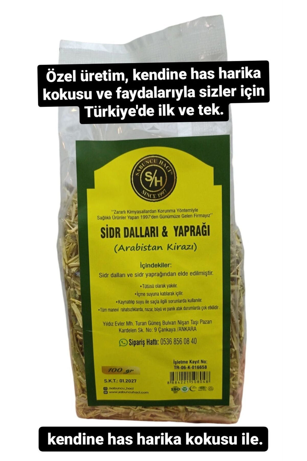 Es-Sidre Orijinal Sidr Doğal Bitkisel Sidr Dalları & Yaprağı - Manevi Terapi (100 gr)
