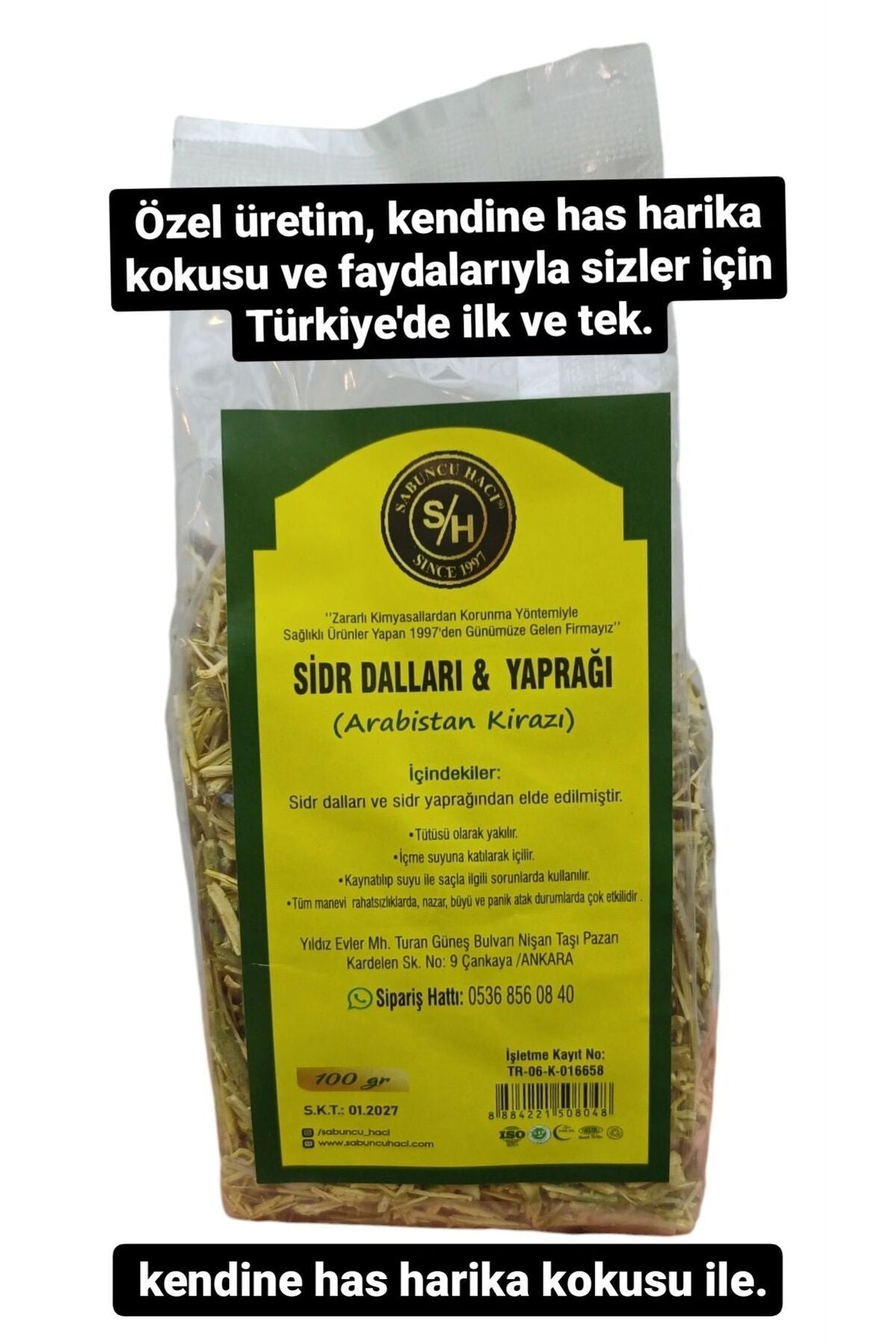 Es-Sidre Orijinal Sidr Doğal Bitkisel Sidr Dalları & Yaprağı - Manevi Terapi (100 gr)