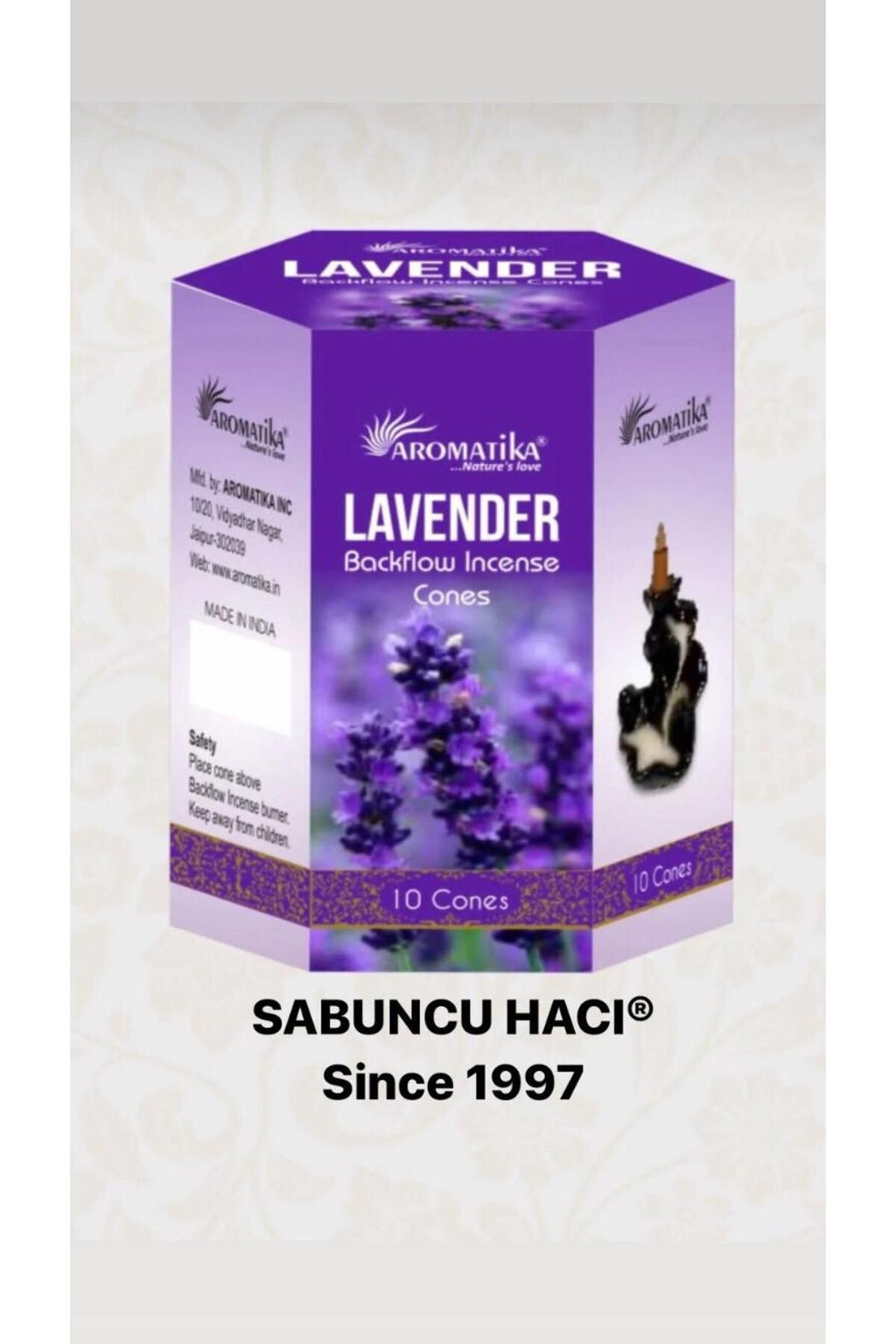 Lavanter/ 10 Adet Geri Akışlı Tütsü Backflow Cones 10 PCS Geri Akış Tütsü