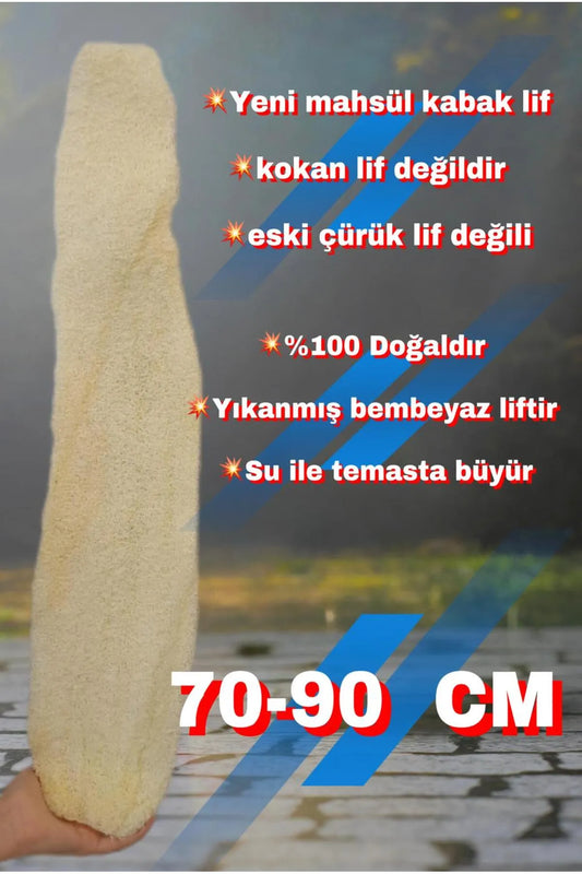 Kese Hamam Kesesi Kabak Lifi 70-90 Cm ham Kabak Lifi Işlenmemiş Kabak lifi