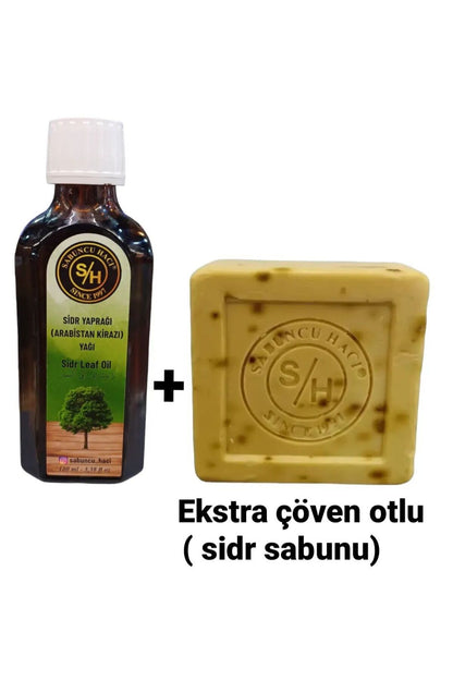 Es-Sidre Orijinal Sidr (Sidir) Yağı + Sidr Ekstra Miski Amberli Katkılı Sabun - 2’li Set