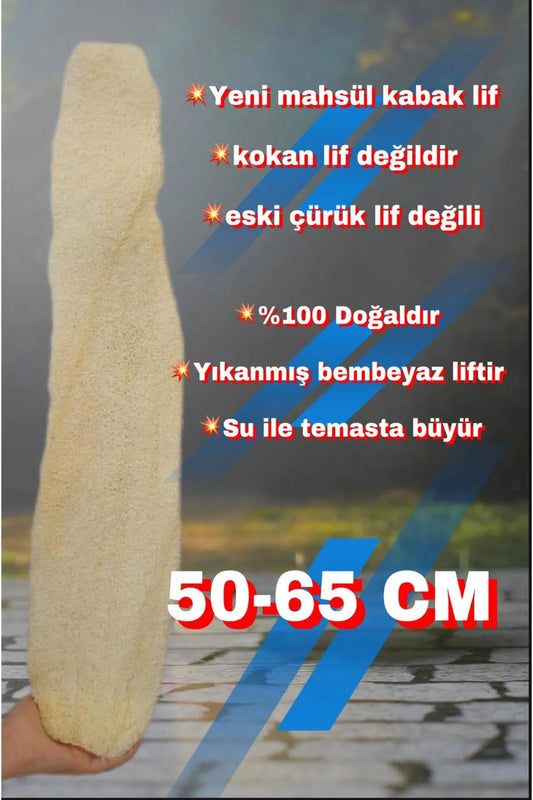 Kese Hamam Kesesi Kabak Lifi 50-65 Cm ham Kabak Lifi Işlenmemiş Kabak lifi