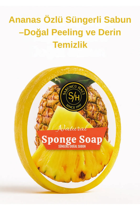 Ananas Özlü Doğal Süngerli Sabun – 130-140 g