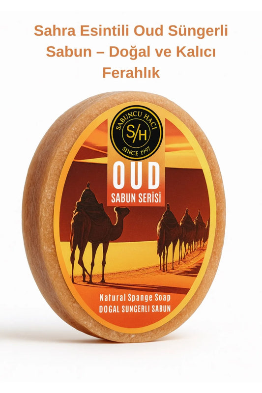 Oud Sahra Esintili Doğal Süngerli Sabun – 130-140 g