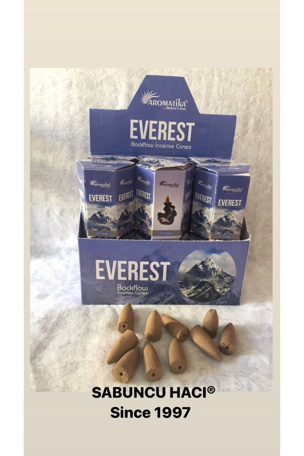 SABUNCU HACI ®? Everest / 10 Adet Geri Akışlı Tütsü Backflow Cones 10 PCS Geri Akış Tütsü