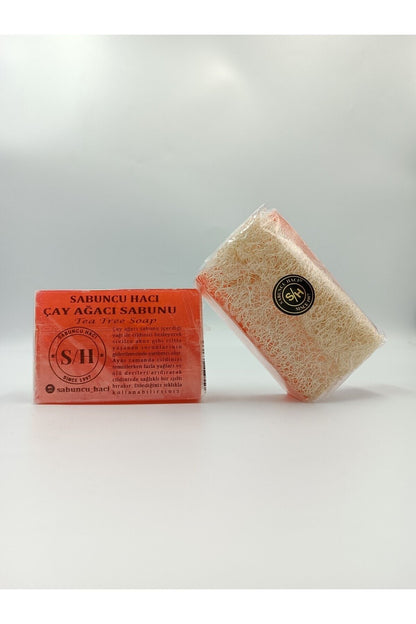 SABUNCU HACI ®? Doğal Kabak Lifli Çay Ağacı Özü Sabunu 120 Gr