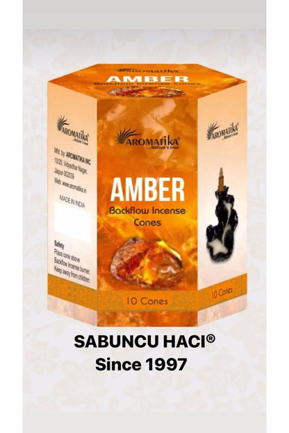 ®? Amber/ 10 Adet Geri Akışlı Tütsü Backflow Cones 10 PCS Geri Akış Tütsü