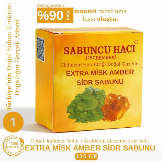 Extra misk amber Sidr sabunu 125 gr