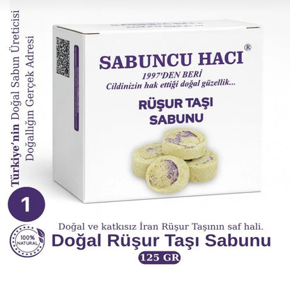 Iranische Rushur-Steinseife | Natürliches Peeling, aufhellende Wirkung