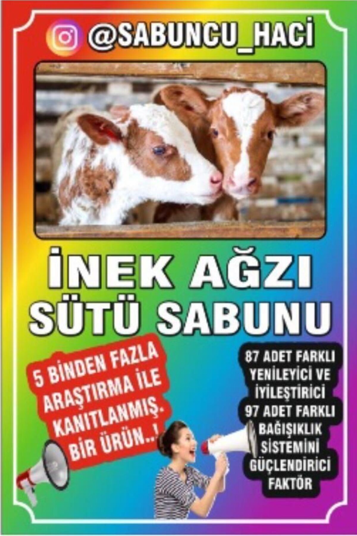 SABUNCU HACI ®? Doğal Kabak Lifli İnek Ağzı Sütlü Sabun