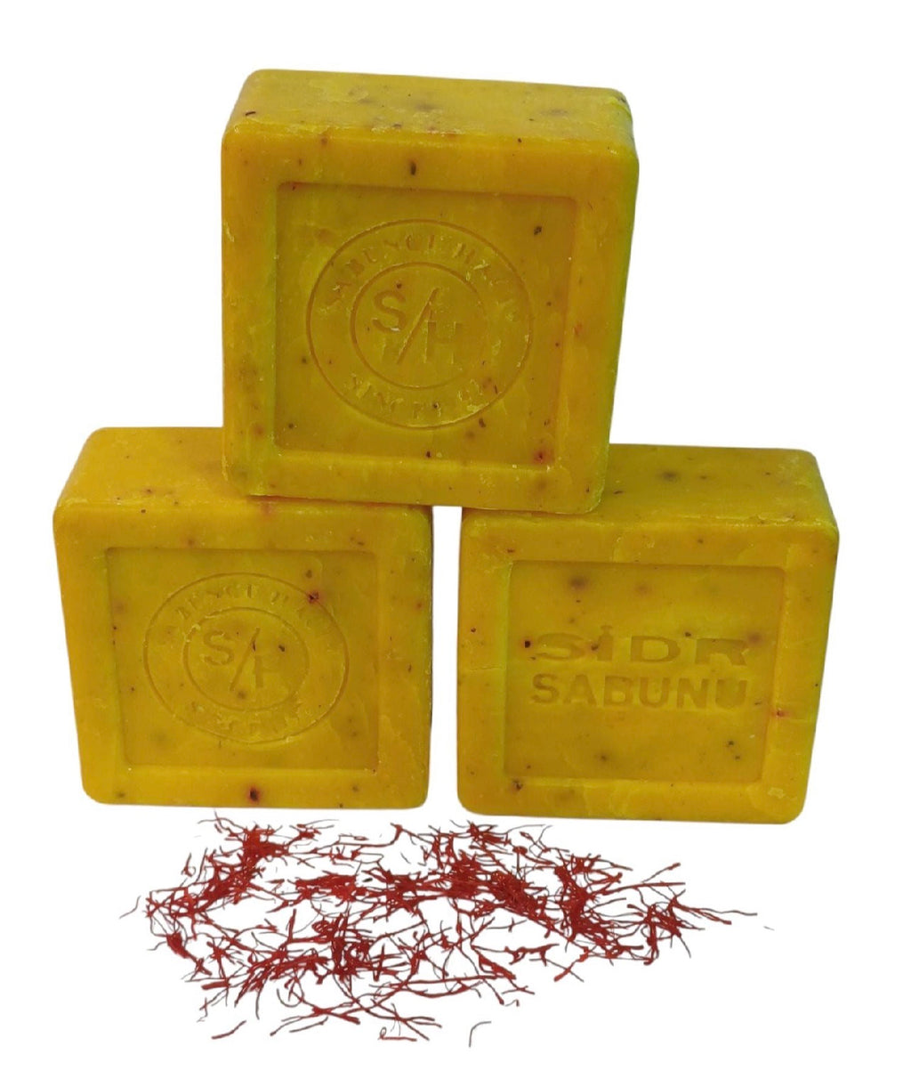 Es-Sidre Safranlı Sabun - Doğal Bitkisel & Arındırıcı (125-135 gr)