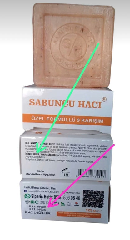 Es-sidre  sabunu Mumia mumiyolu  120-130 gr