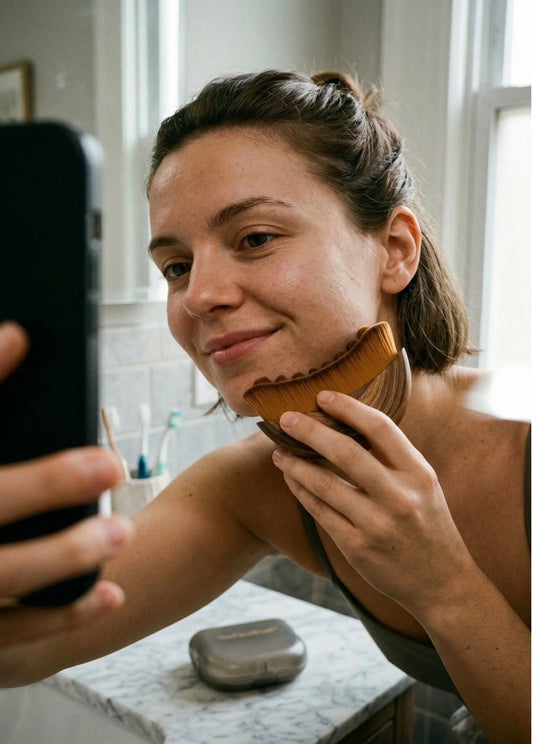 Yüz şekillendirme fırçası