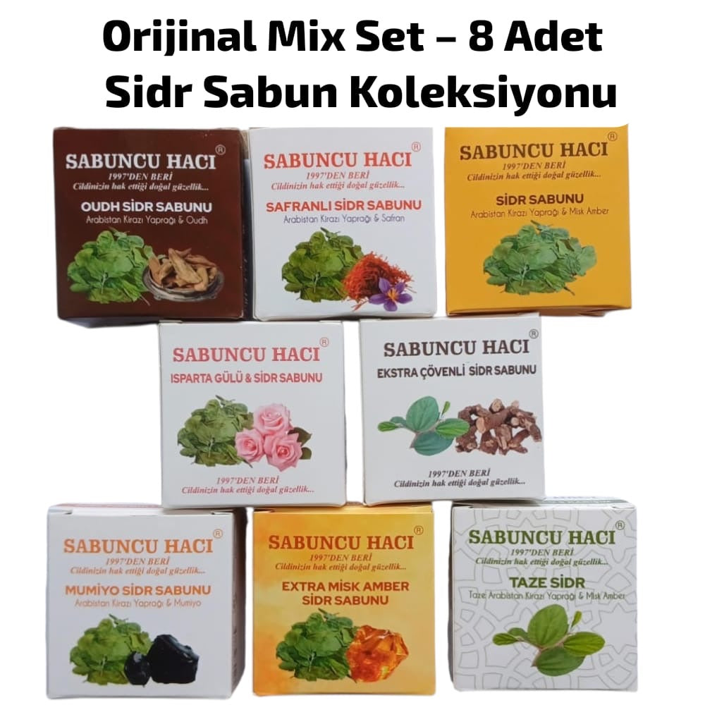 Orijinal Mix Sidr Sabun Koleksiyonu — 8’li Doğal Bakım Seti
