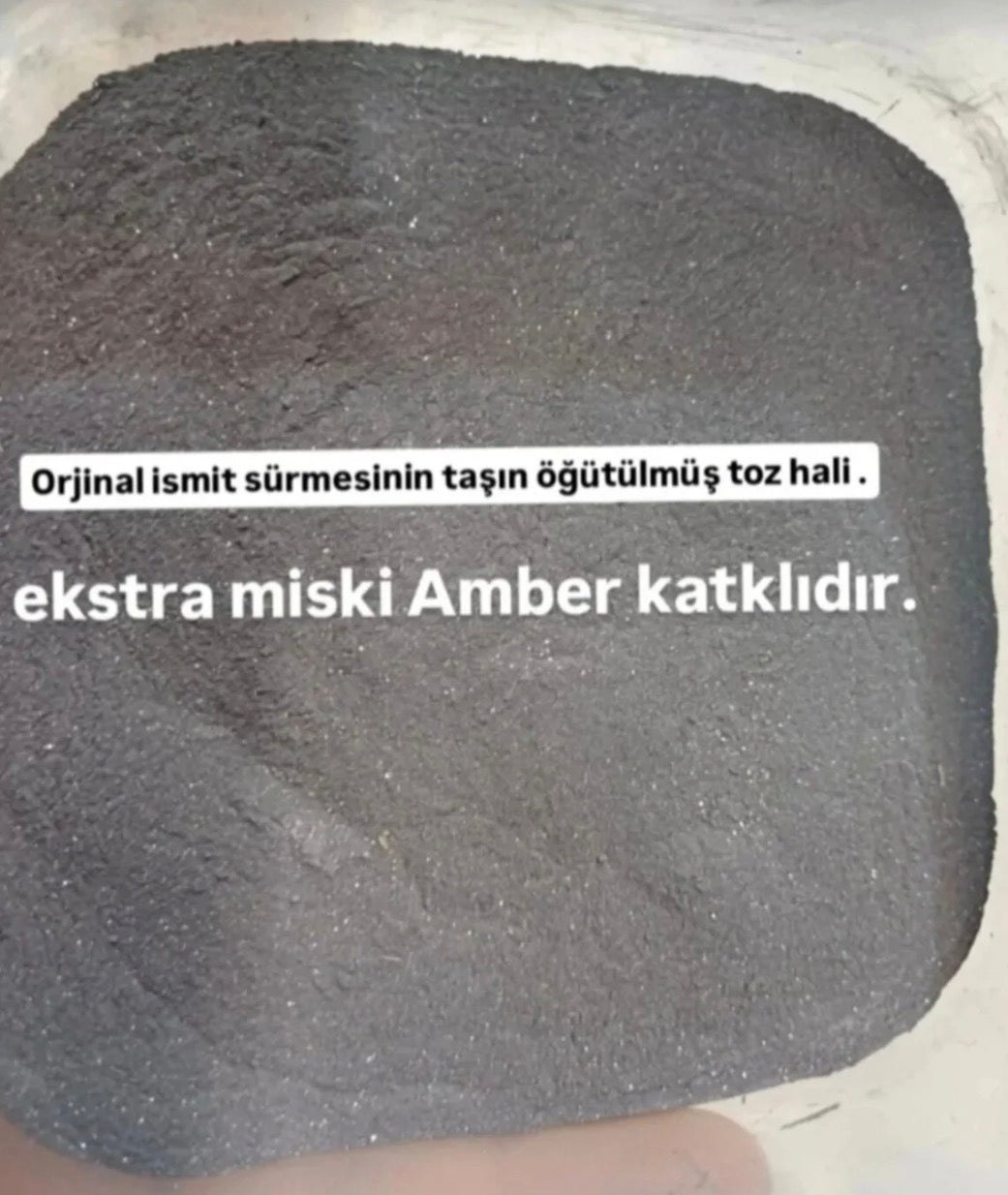 %100 Saf ismit sürme tozu 30 gr + ismit sürme taşı 100 gr + 2 adet Pirinç sürmedanlık 4 lü set